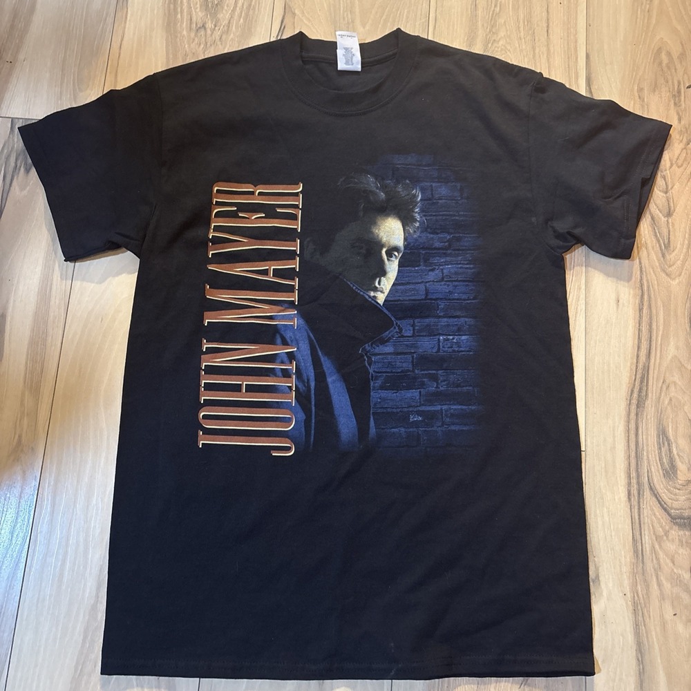 John Mayer Summer Tour 2019 Concert T-Shirt Black Gildan Ultra Cotton Mens M‎